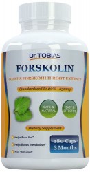 Dr. Tobias Forskolin (180 Capsules) – Pure Coleus Forskohlii Root – Standardized to 20% for Best Weight Loss – Highly Recommended Product for Fat Burning – Best Quality Product on the Market – 250mg Per Serving with 50mg of Active Forskolin – Super Helpful for Changing Diet – Works Great with Dr Tobias Garcinia Cambogia and Dr Tobias Colon Cleanse – Backed By Amazon Guarantee