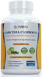 Dr. Tobias Garcinia Cambogia Plus Green Coffee – Two Great Weight Loss Supplements in One (90 caps)