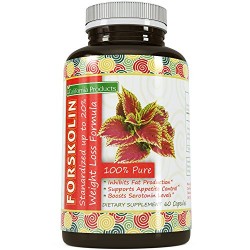100% Pure Forskolin Extract 60 Capsules (Best Coleus Forskohlii on the Market) – Highest Grade Weight Loss Supplement for Women & Men – Standardized At 20% – Guaranteed By California Products