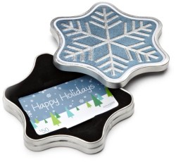 Amazon.com Snowflake Gift Card Tin – $50