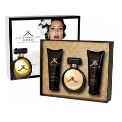 KIM KARDASHIAN Gold Women Gift Set(Eau De Parfum Spray, Body Lotion, Creamy Body Wash)