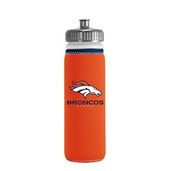 Denver Broncos Van Metro 22 Oz. Water Bottle with Orange Insulating Sleeve