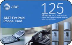 At&t Prepaid Phone Card – 125 Min.
