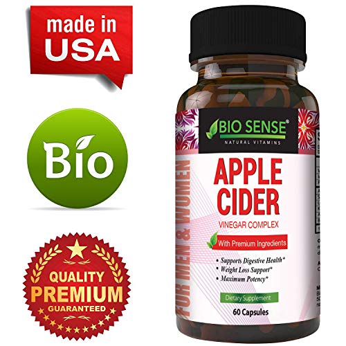Apple Cider Vinegar Pills for Weight Loss – Extra Strength Fat Burning Supplement – Pure Detox Cleanse & Digestion Support – Natural Apple Cider Vinegar Capsules for Men & Women