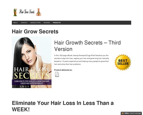 5 Offers: Hair Grow Secrets, How To Grow Hair Long, Smoothie Diet